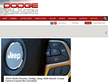 Tablet Screenshot of dodgetalk.com